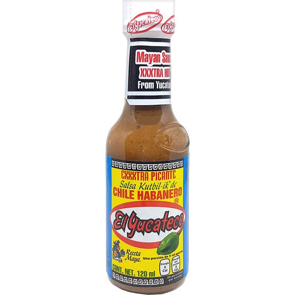 Salsa kutbil-ik extra picante chile habanero Yucateco 120 ml