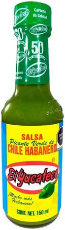 Salsa de chile habanero verde El Yucateco