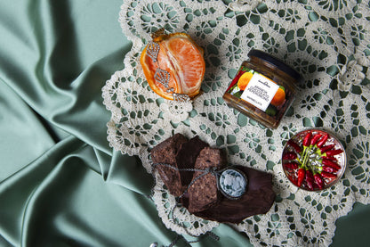 Mermelada de naranja, chocolate y guindilla