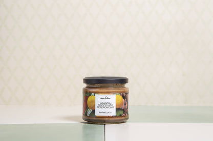 Mermelada de naranja, chocolate y guindilla