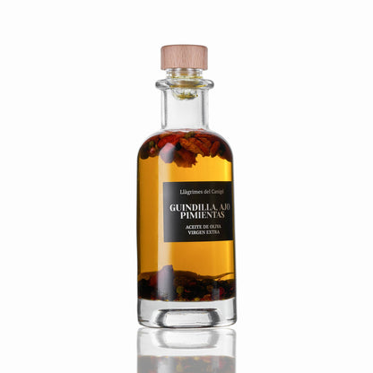 Aceite de Oliva con Guindilla, Ajo y Pimientas - 0,25L