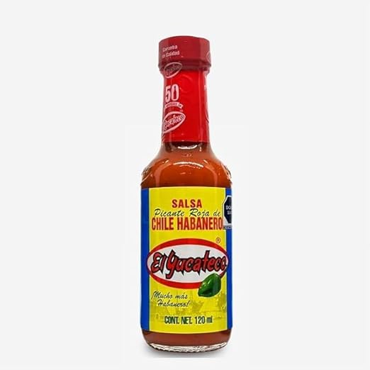 Salsa de chile habanero roja El Yucateco