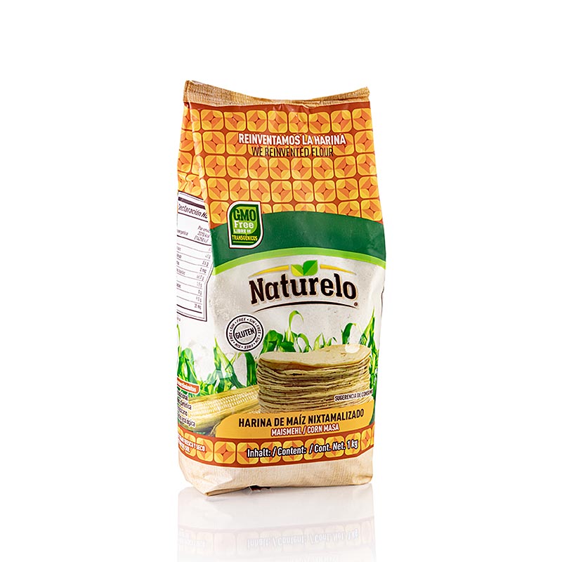Harina de maíz blanco Naturelo