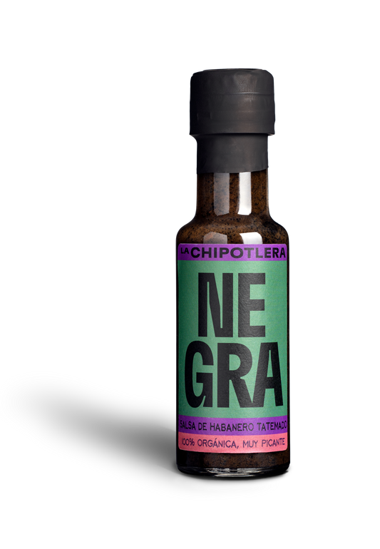 Salsa Negra 125 ml - ECO Chiles habaneros y ajo tatemado