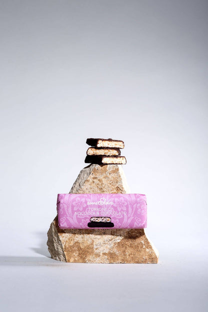 Turrón blando de avellana y chocolate