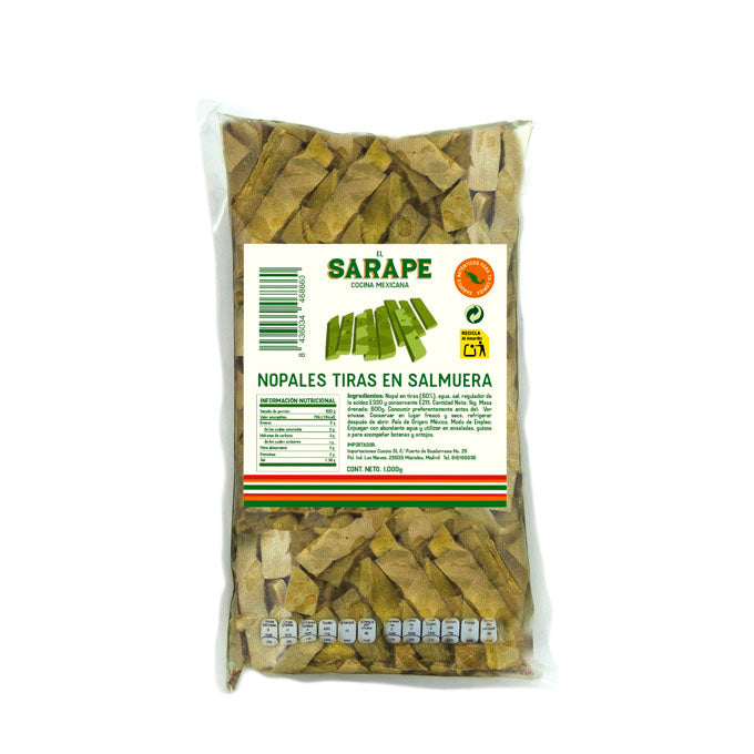 Nopales tiras en salmuera 1kg